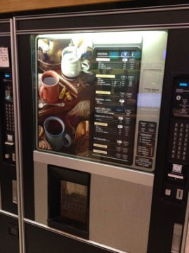 Un automat de cafea a luat foc, la Constanța!